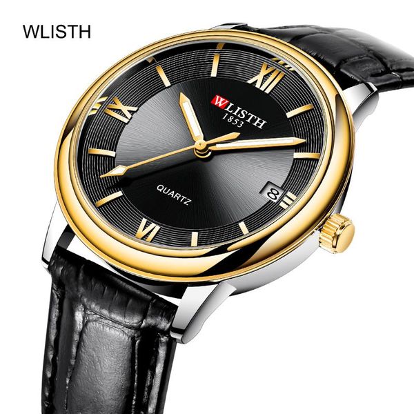 

wristwatches wlisth men mechanical watch automatic watches sport waterproof leather wristwatch male relogio masculino, Slivery;brown