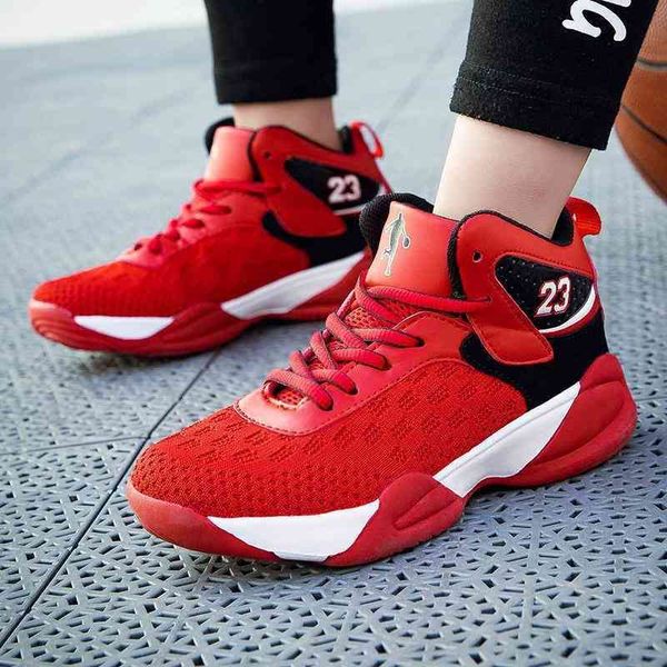 

children's basketball mesh surface breathable youth primary school students official website positive sports boys' shoes trend, Black