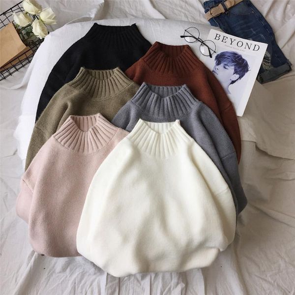 

men's sweaters wholesale clothing men sweater korean fashion casual solid color high-quality loose girl pullover, White;black