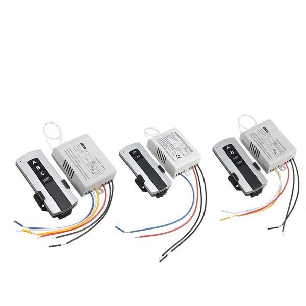 

smart home control 1/2/3 ways on/off 220v wireless remote switch digital for lamp & light