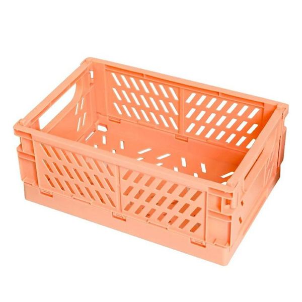 

storage baskets portable deskfolding basket assorted toys snack box dormitory artifact 16cmx25cm