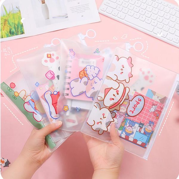 

pencil bags cute cartoon transparent big case school supplies bag stationery gift back to box kids