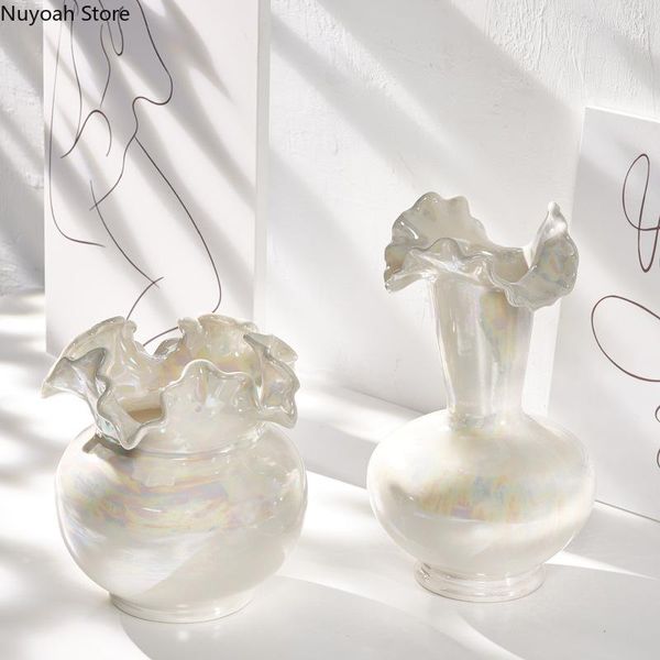 

vases nordic creative ceramic dried flower vase home living room decoration arrangement accessories modern minimalist crafts