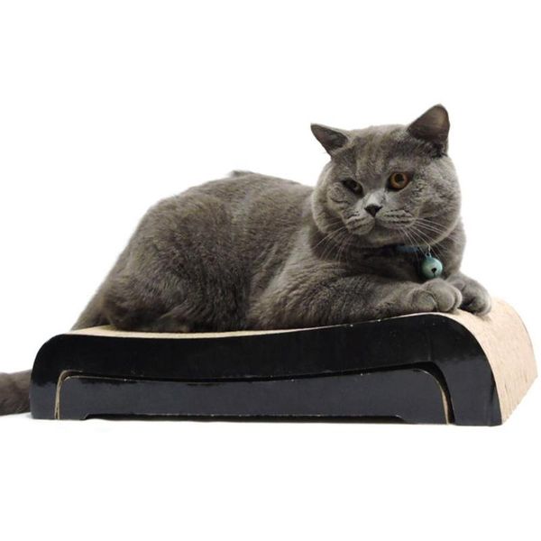 

cat scratcher cardboard durable scratching pad with organic catnip lounge toys