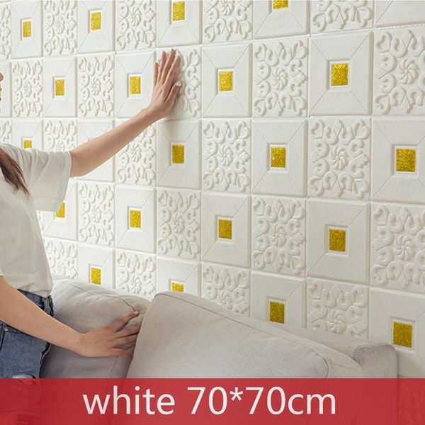 

wallpapers 3d brick wall stickers living waterproof foam room bedroom diy adhesive wallpaper art home decals