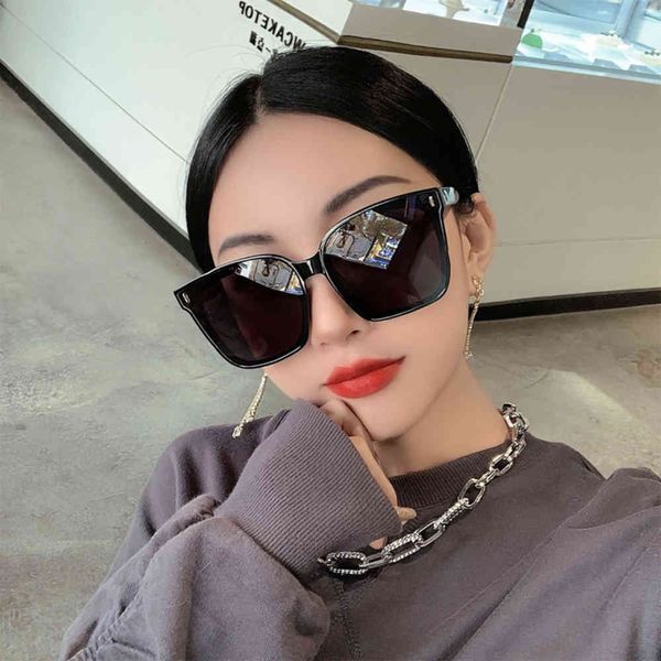 

glasses sunglasses new large frame fashion glasses street sround face, White;black