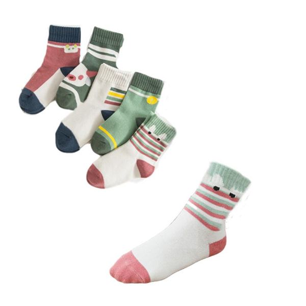 

pairs/pack boys and girls cartoon cotton socks, Pink;yellow