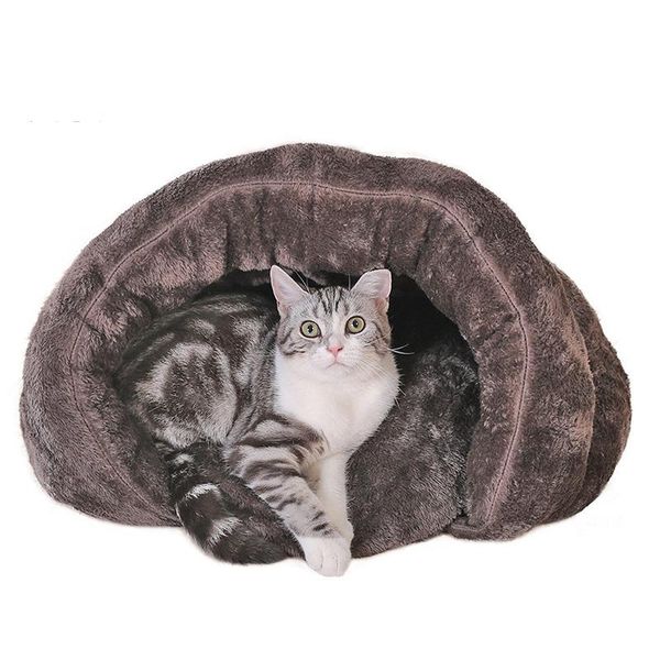 

kennels & pens dog kennel deep sleep house super soft bed washable long plush mats sofa warm basket pet sleeping bag