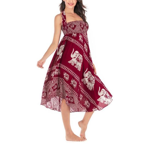 

skirts women's long hippie bohemian skirt gypsy bust boho clothes flowers  fits asymmetric hem design, Black
