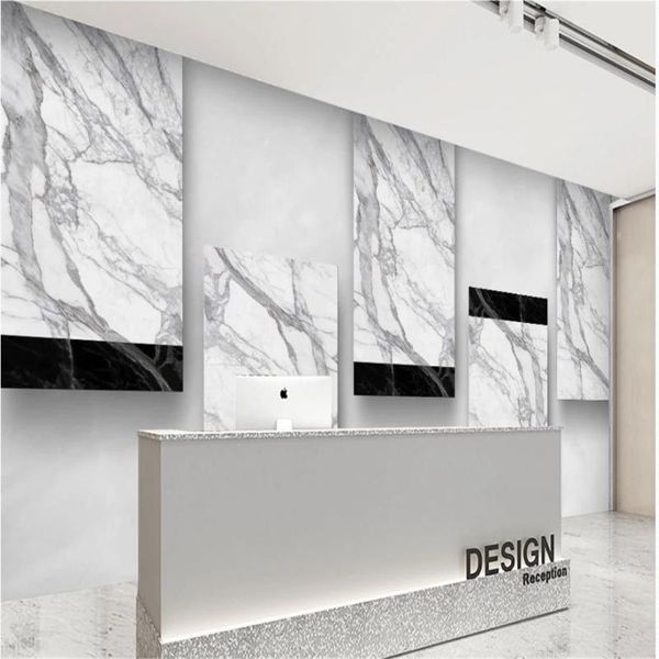 

wallpapers modern light luxury geometric marble 3d murals wallpaper for living room