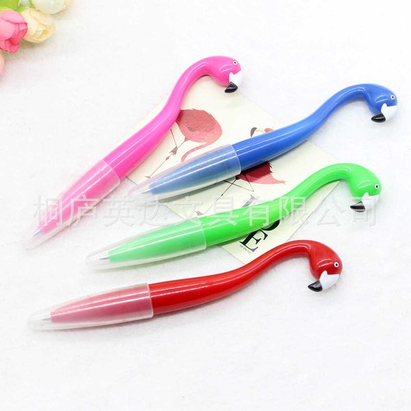 

pen creative cartoon advertising flamingo modeling ballpoint lovely plastic flamingo