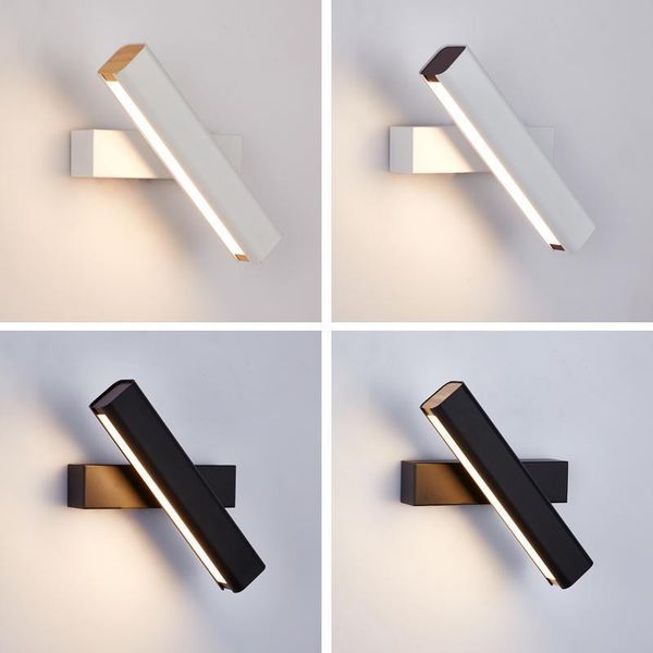 

wall lamp nordic modern simple bedside rotatable led bedroom creative tv corridor
