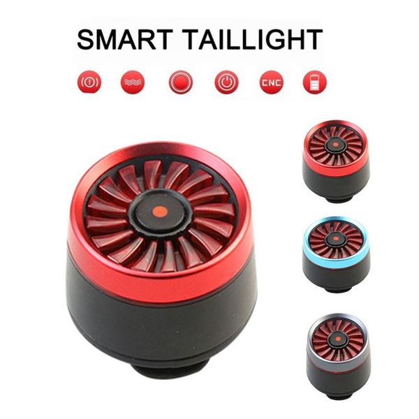 

bike lights durable bicycle accessories waterproof brake induction taillight taillights warning light led rechargeable 15lm