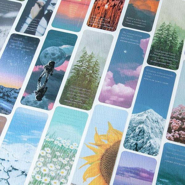 

bookmark 3pcs/bag shakespeare letters series pvc matte reading book mark dusk galaxy sea page marker stationery supplies