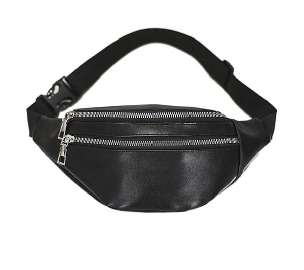 

waist bags pu leather bag women waterproof men fanny pack fashion sport belt banana multifunction chest shoulder