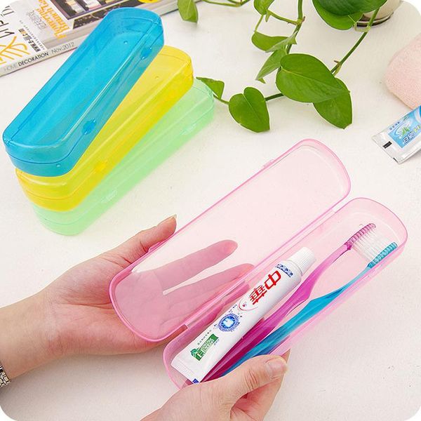 

storage boxes & bins travel portable box toothbrush case toothpaste bucket makeup cosmetics organizer outdoor plastic jewelry