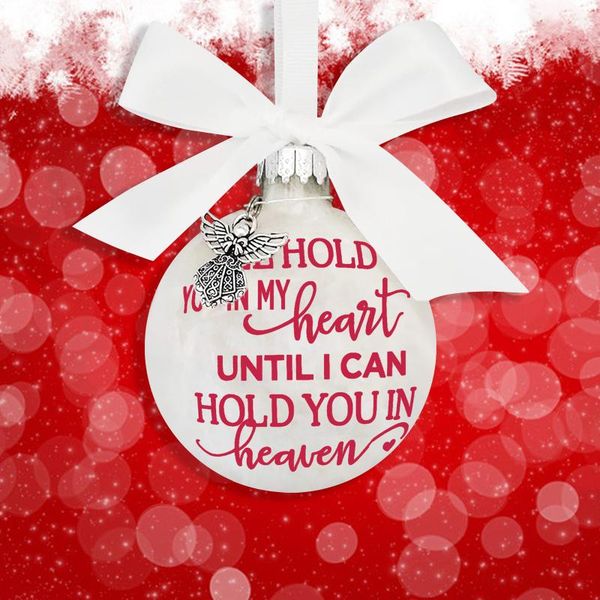 

decorative objects & figurines feather ball angel in memorial ornament hanging sign family commemorative balls crafts decor festival home de