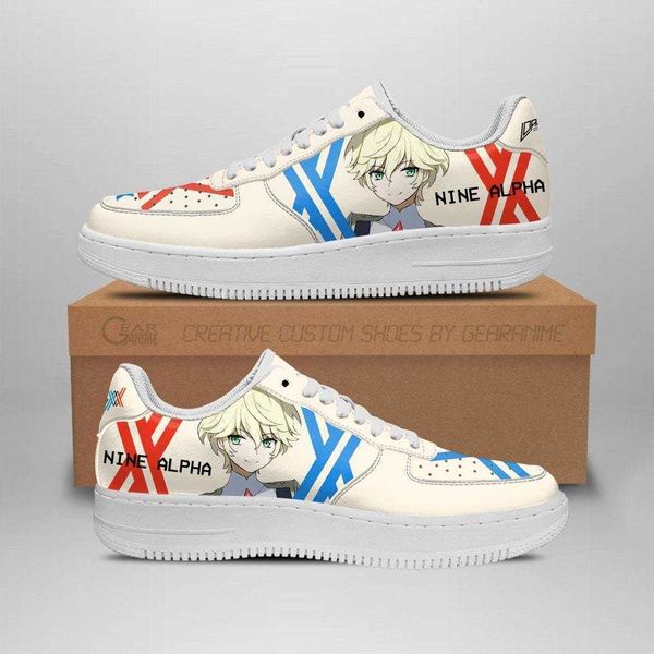 

anime franxx shoes darling 9'a in the diy nine alpha sneakers casual running sport walking lightweight tennis shoes