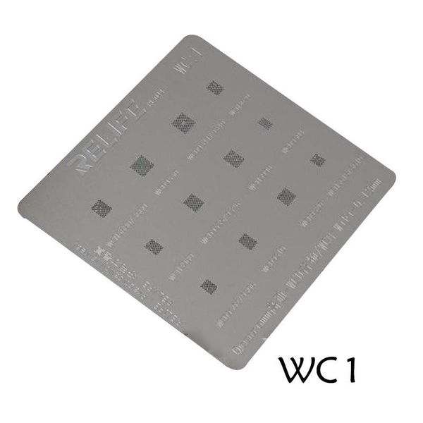 

cell phone repairing tools rl 044 wc1 mp1 mq1 steel net 0.12mm qua lcomm wcd audio wcn wifi mtk cpu pm mt power ic stencil