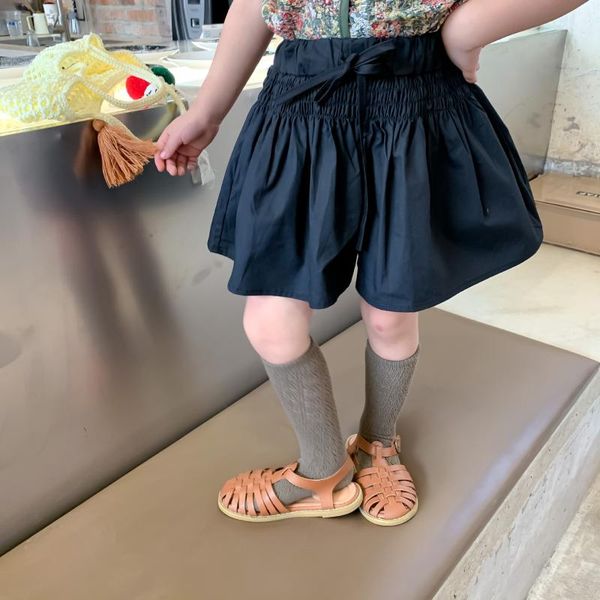 

summer arrival girls fashion black shorts kids korean design shors for