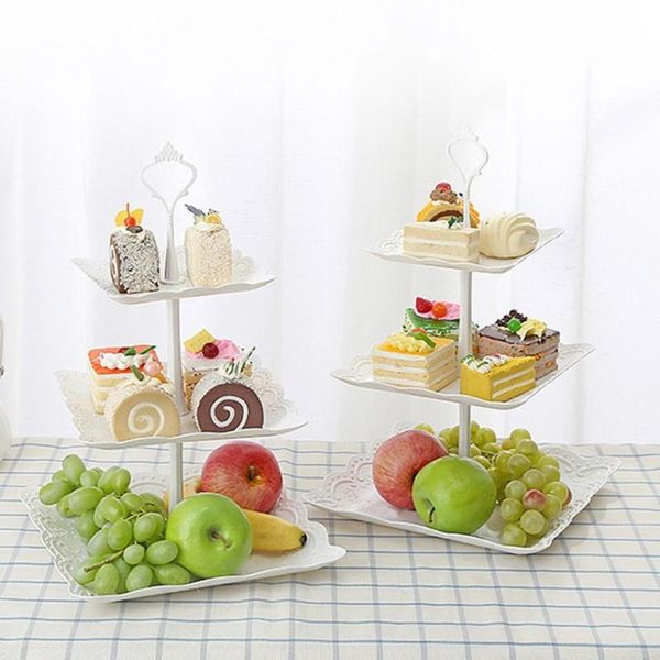 

baking & pastry tools cupcake stand 3 tiers cake dessert serving platter for christmas wedding birthday party crafts tower plate ad