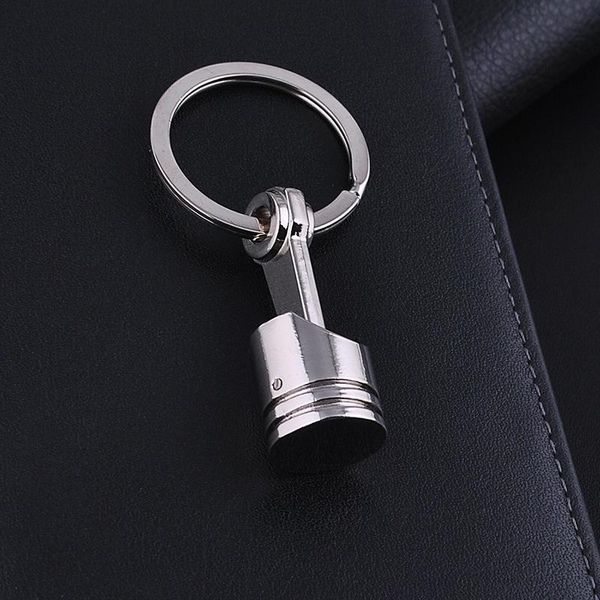 

keychains unique piston keychain car part men's jewelry drop yp8268, Silver