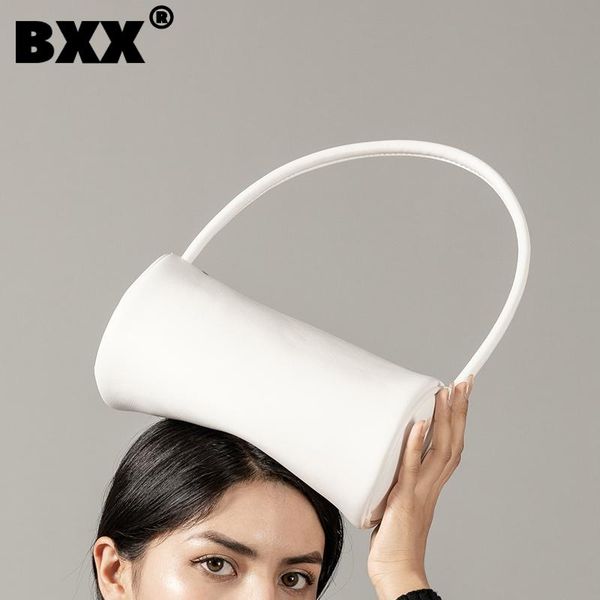 

cross body [bxx] simple pu leather bucket bags for women 2021 summer shoulder bag handbags trending luxury travel hand hs565
