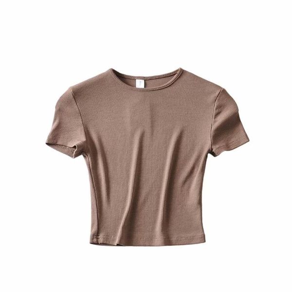 

women's t-shirt 2021 summer crop t shirt vintage women cotton tshirt casual clothes korean faded for, White