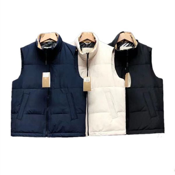 

man designers clothes 2022 men's down vests women's jacket vest fashion autumn embroidery letter outerwear resist the severe cold, Black;white