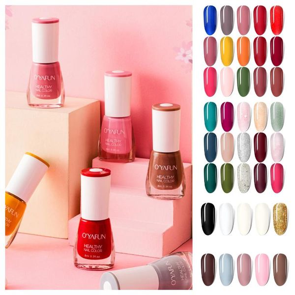

nail polish 8ml manicure art tearable quick dry normal without lamp glitter sequins uv varnish matte watercolor drops nails