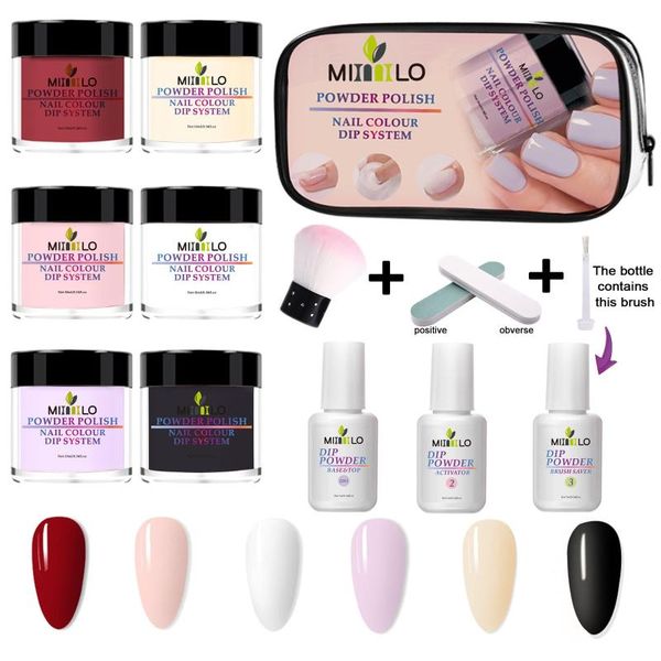 

nail art kits infiltration powder set, base glue, seal layer, desiccant oil glue decoration manicure set kit accesorrie