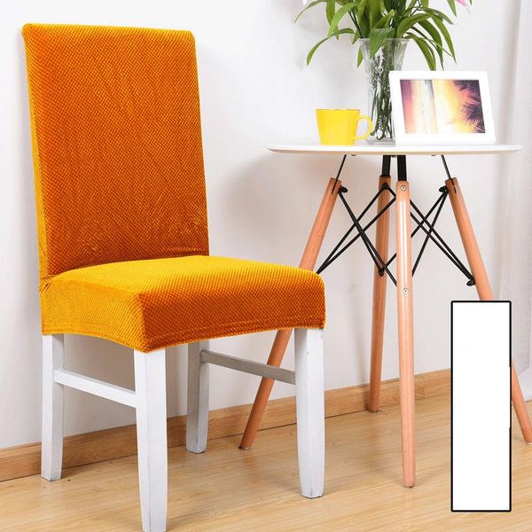 

golden velvet chair covers thick soft el stretch fabric anti-fouling one-piece cover european home universal slipcover