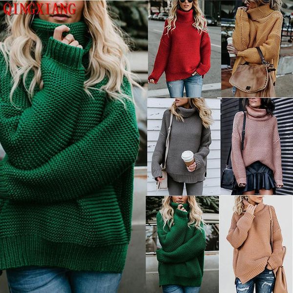 

women's sweaters 7 colors s-xl fashion lady solid streetwear thick line warm women sweater red black grey long sleeves high neck pullov, White;black