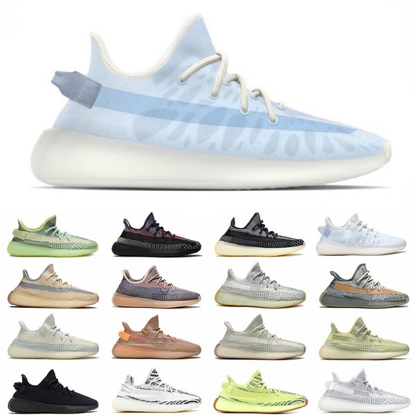

2022 running shoes mesh spring and fall breathable fluorescence lace up men women sneakers zebra reflection with half size
