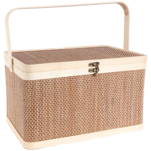 

storage baskets home bamboo woven basket fruit candy dry flower hand gift wicker camping for