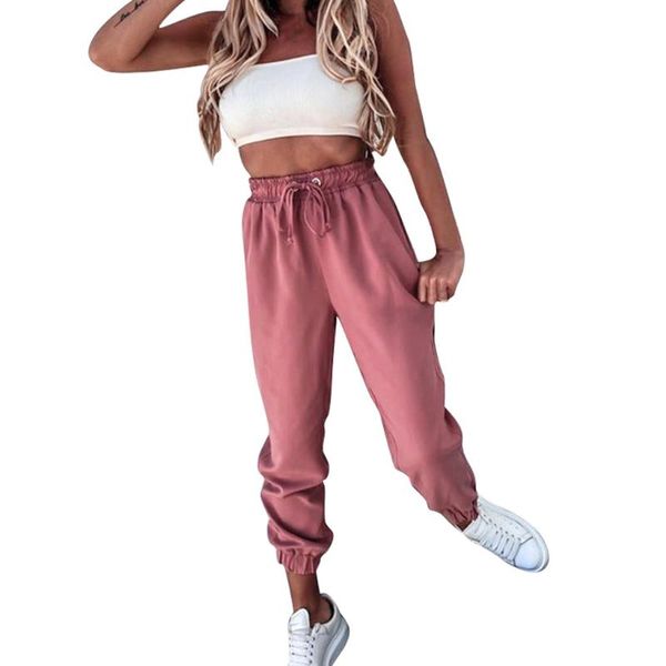 

women's pants & capris women sweatpants autumn hip hop baggy bloomers fashion sports balck trousers female joggers streetwear label, Black;white