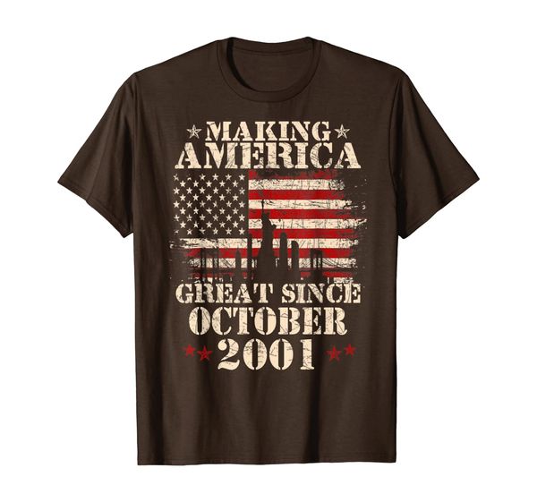 

Making America Great Since October 2001 18th Bday Gift T-Shirt, Mainly pictures