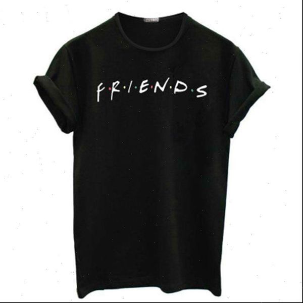 

women t shirts shirt short sleeved friends letter print large size european american tshirt vestidos nvtx115, White