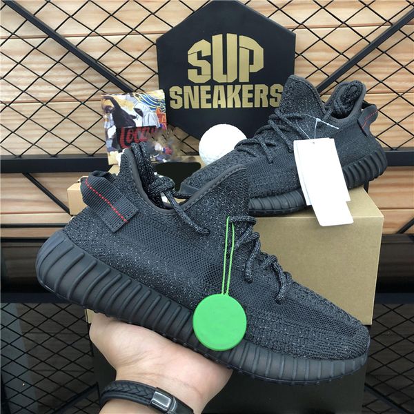 

kanye west 350 v2 men women running shoes cream white beluga cinder tail light black static reflective zebra israfil oreo bred trainer sneak