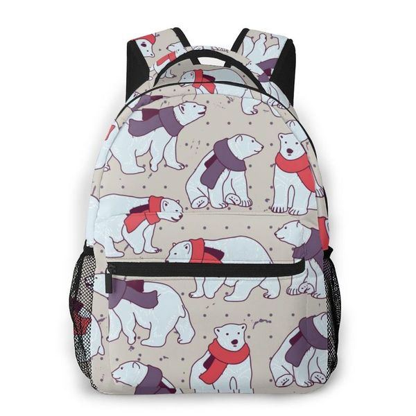 

backpack mountaineering porlar bears with scarfs shoulder bags backpacks