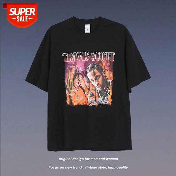 

streetwear men european and american high street fashion brand hiphop short-sleeved t-shirt women loose bottoming shirt hip-hop oversi #yy5i, White;black