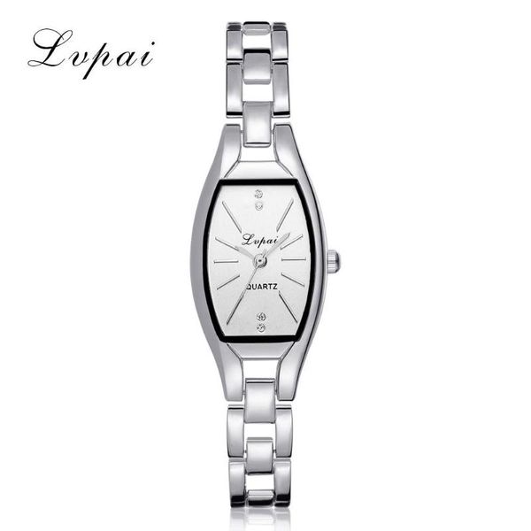 

wristwatches lvpai ladies women wrist watches stainless steel rhinestone quartz watch female clock 2021 relogio feminino, Slivery;brown