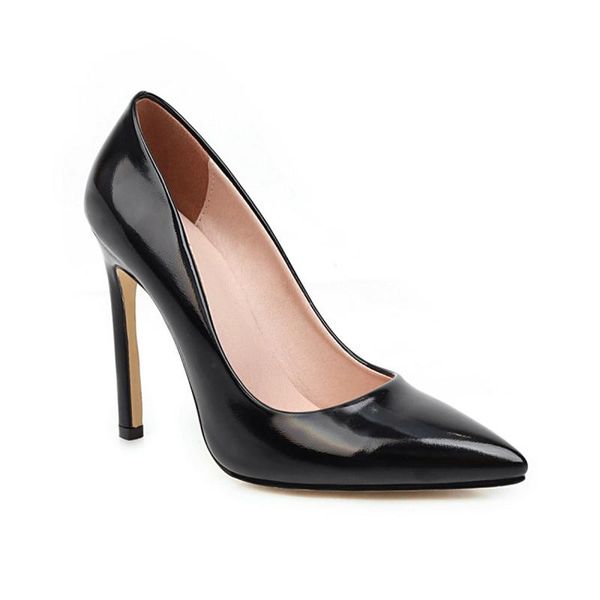 

dress shoes big size pointed high heels ladies women woman pumps, Black