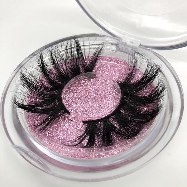 

false eyelashes buzzme package 25mm lashes dramatic extra long 3d real eyelash custom logo makeup beauty eye lash
