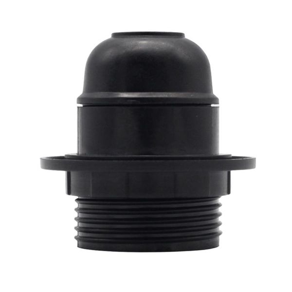 

lamp holders & bases adapter e27/e26 4a light bulb holder pendant screw socket vintage black 250v