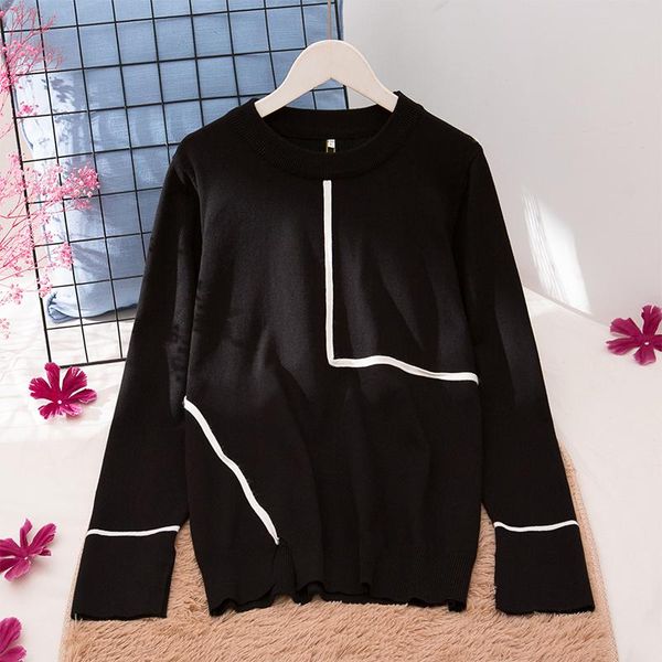 

sweater women winter clothes sweaters for 2021 plus size women's, White;black