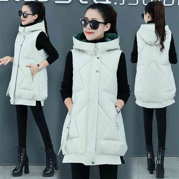 

ymwmhu fashion waistcoat vest women solid white elegant sleeveless jackets thin and light autumn winter parkas 210819, Black;white