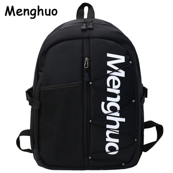 

backpack menghuo men women casual travel lightweight massage shoulder straps school waterproof rucksack mochilas