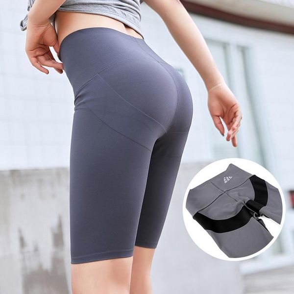 

women's leggings dasswei short for women elastic high waist seamless push up skinny sport fitness jogging pants femme, Black
