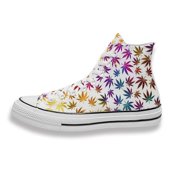 

custom printed sunshine morphine leaf sneakers high mens womens running sho skateboard diy trainers canvas casual shoe